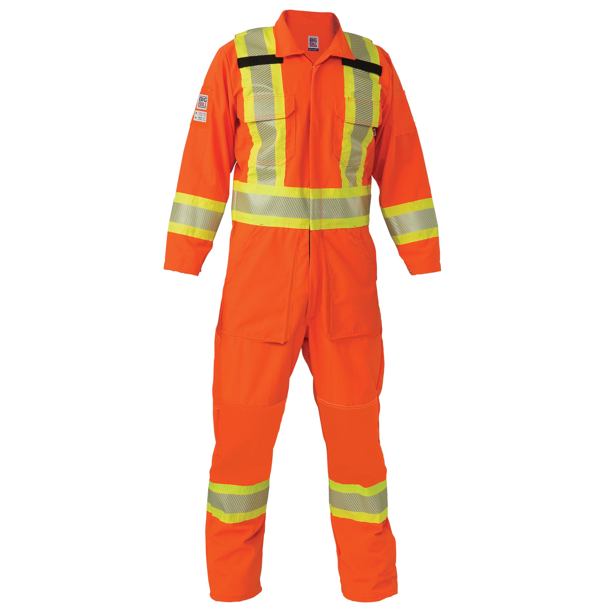 Combinaison de pluie pliable haute visibilité Orange taille M Combinaison de pluie pliable haute visibilité Orange taille M
