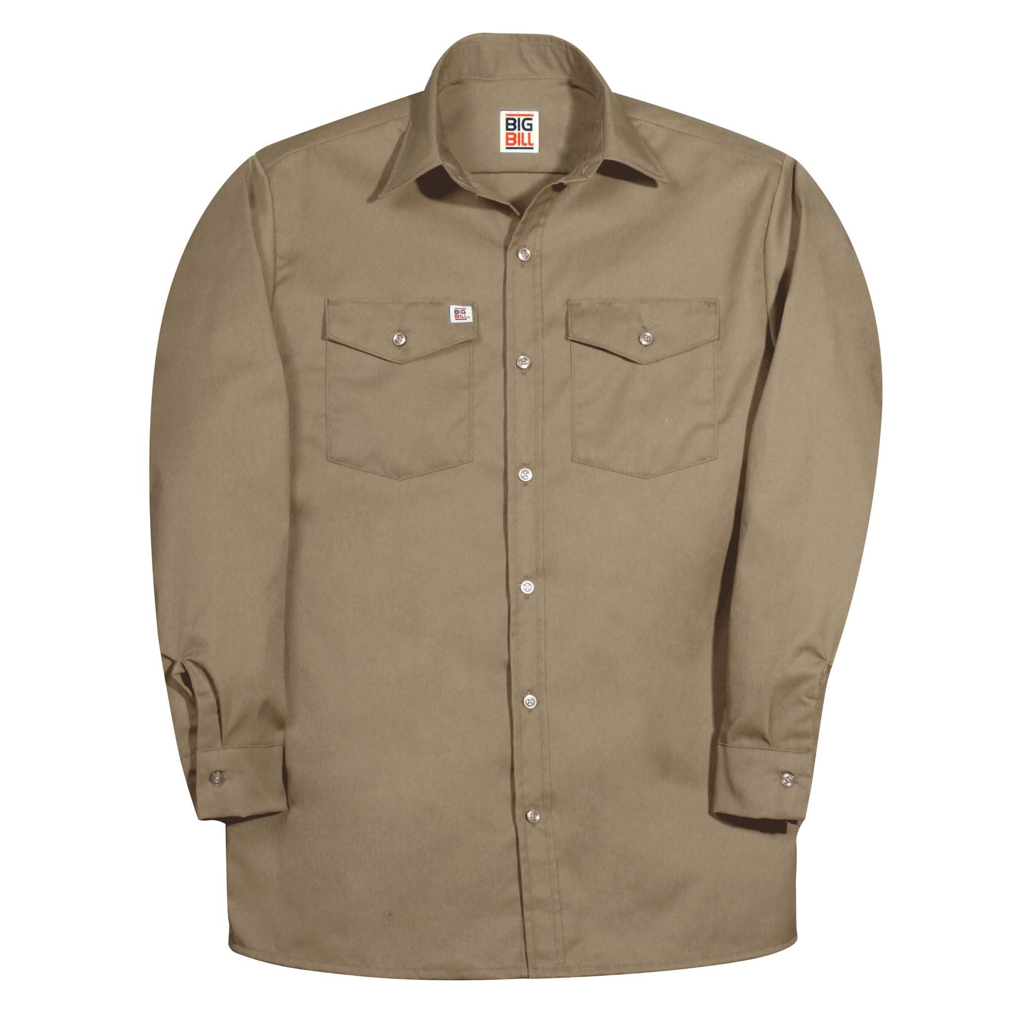 トップス Broad L/S Work Shirt size L Premium Long-Sleeve Work Shirt – Big Bill