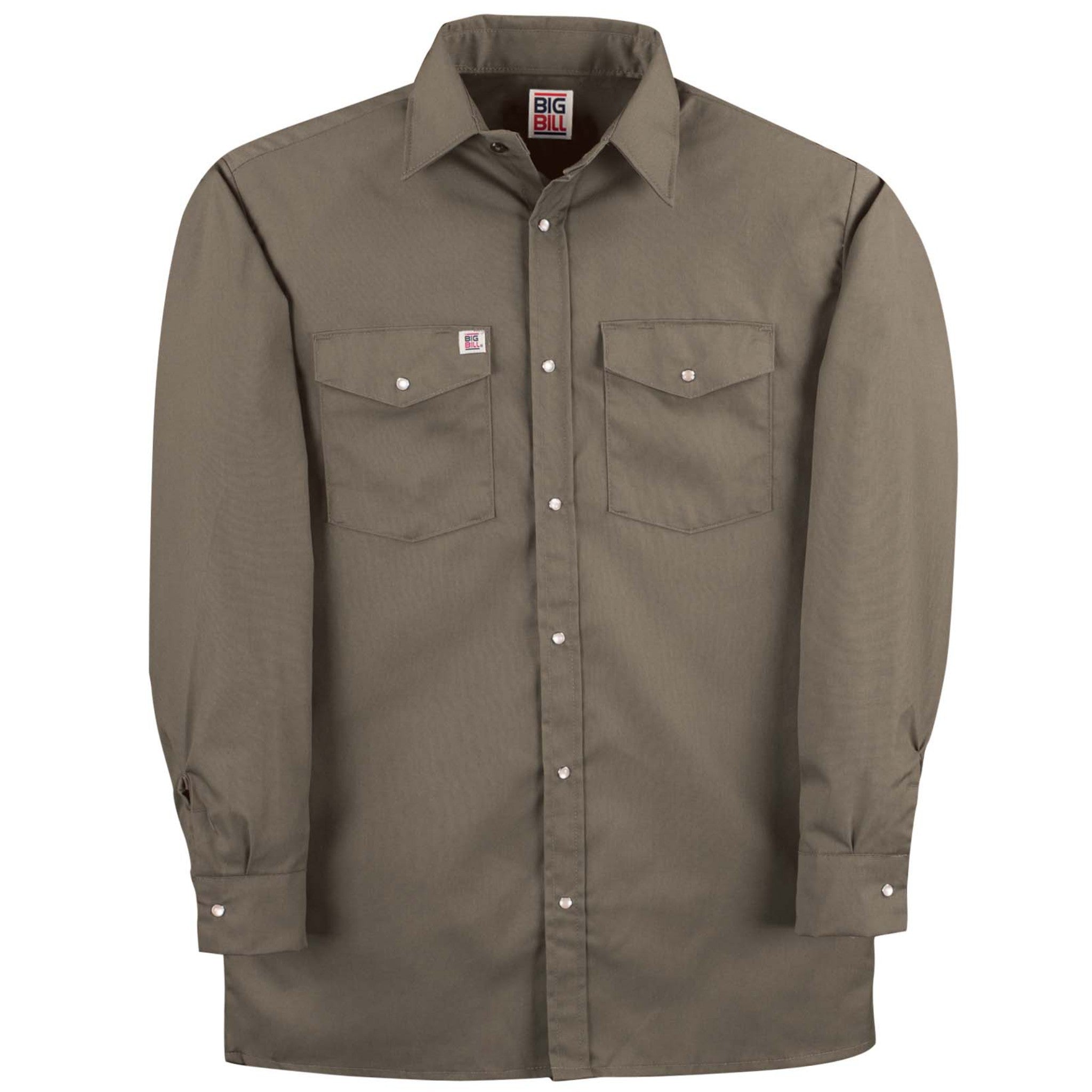 Premium Long Sleeve Snap Front Work Shirt – Big Bill