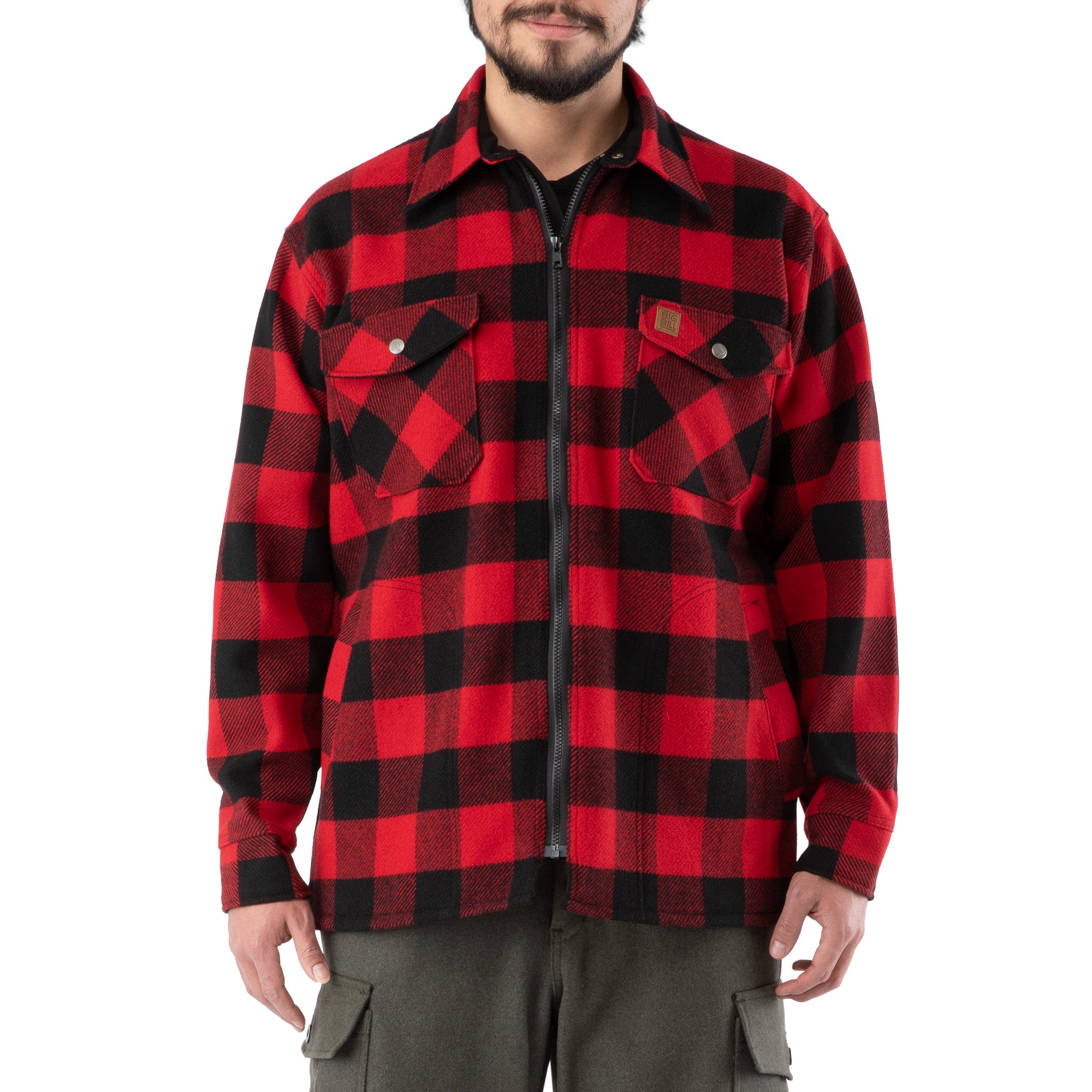 Wool Zip-Front Jac-Shirt – Big Bill