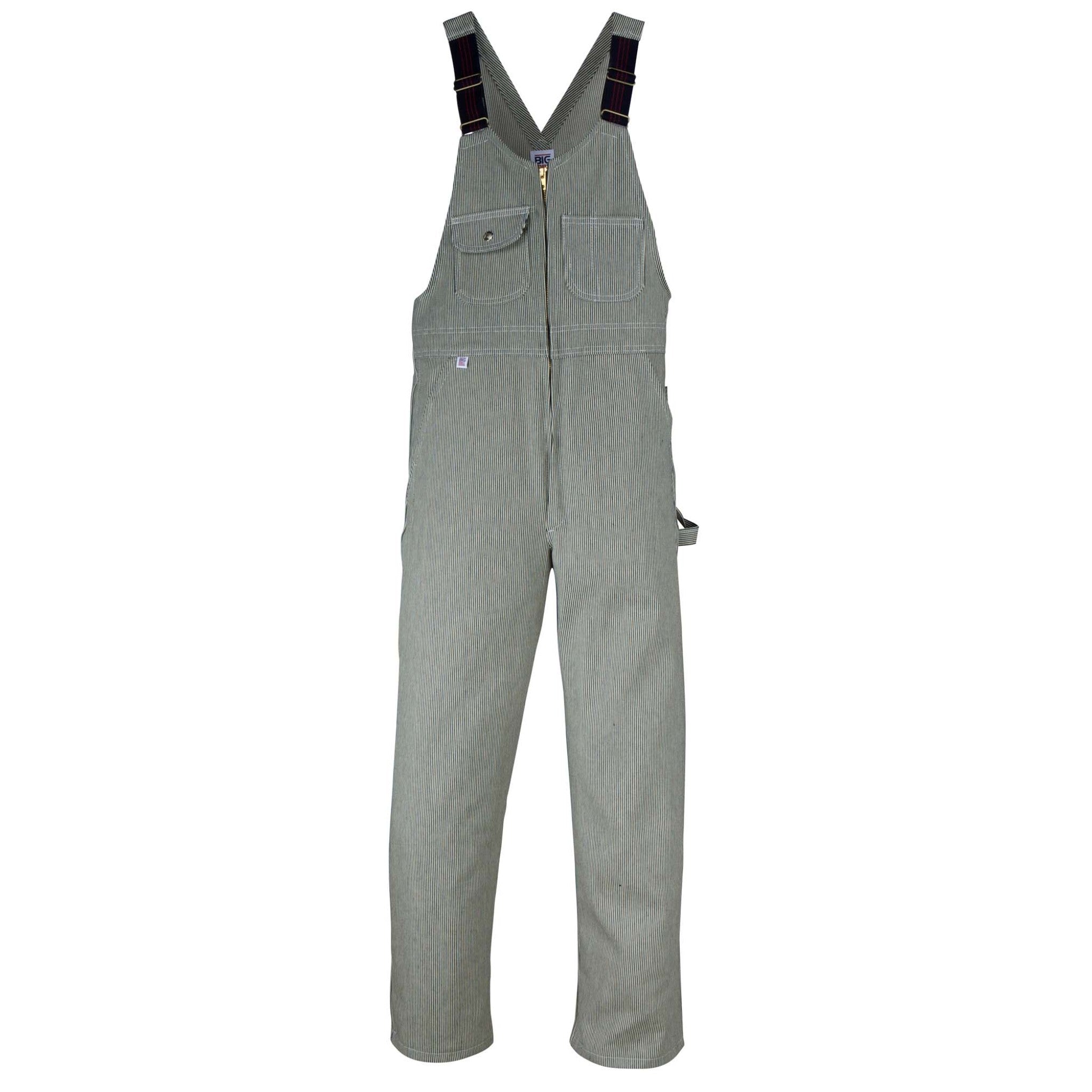 Hickory Stripe Bib Overall with Zip Front Closure – Big Bill