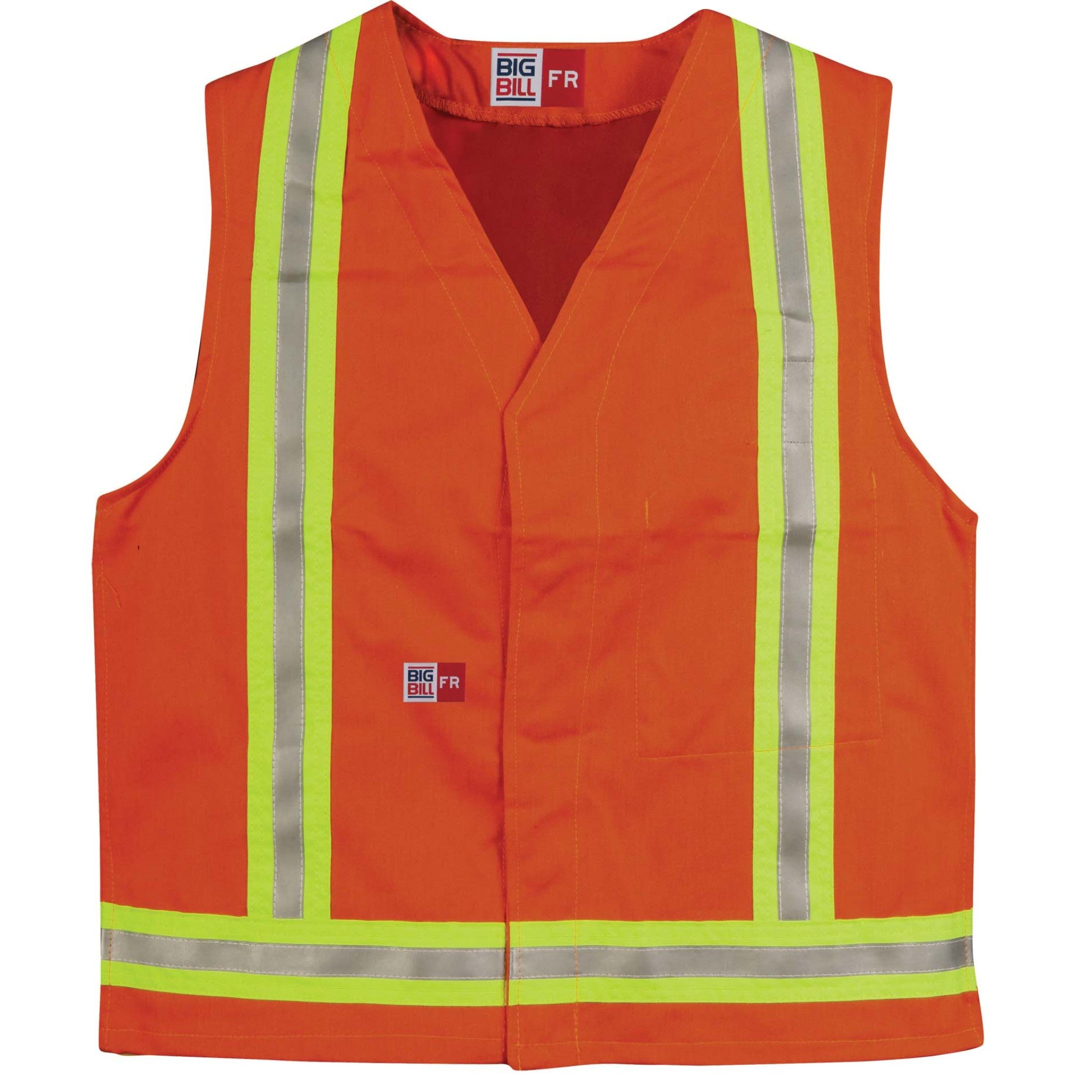 Unlined FR Vest with Reflective Material – Big Bill