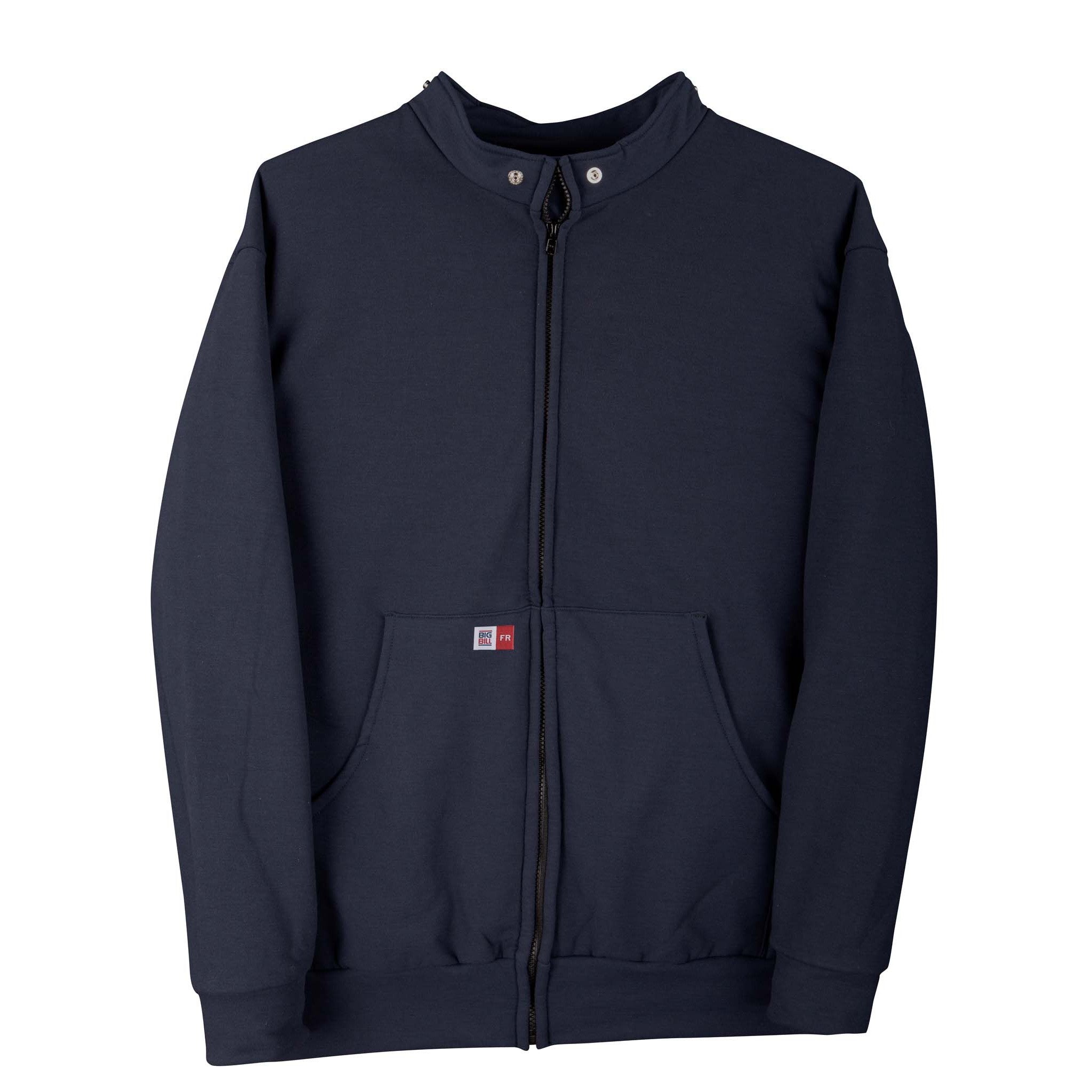 FR Zip-Front Sweatshirt with Detachable Hood – Big Bill