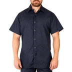 Short Sleeve Pocketless Work Shirt
