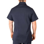 Short Sleeve Pocketless Work Shirt