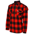 Long-Sleeve Premium Flannel Shirt with Half-Zip