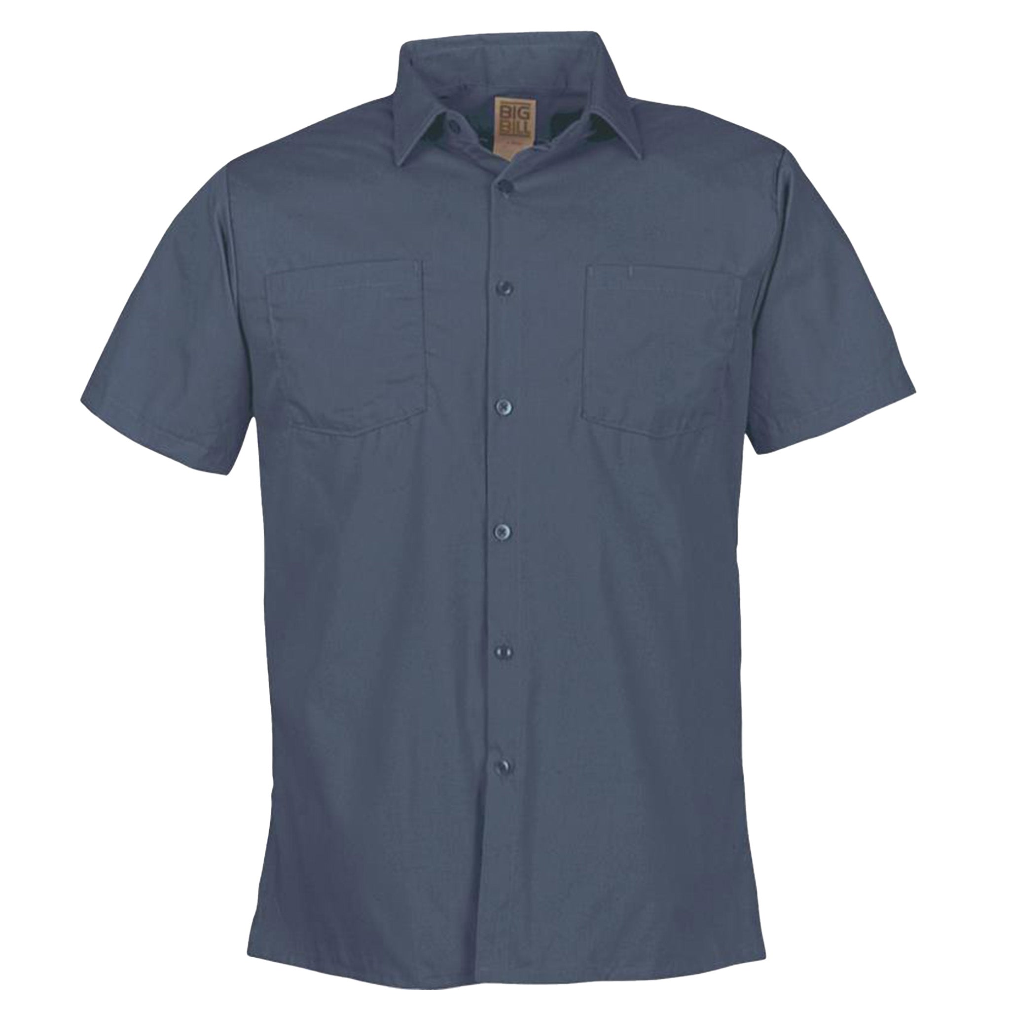 Lightweight Poplin Short-Sleeve Industrial Work Shirt