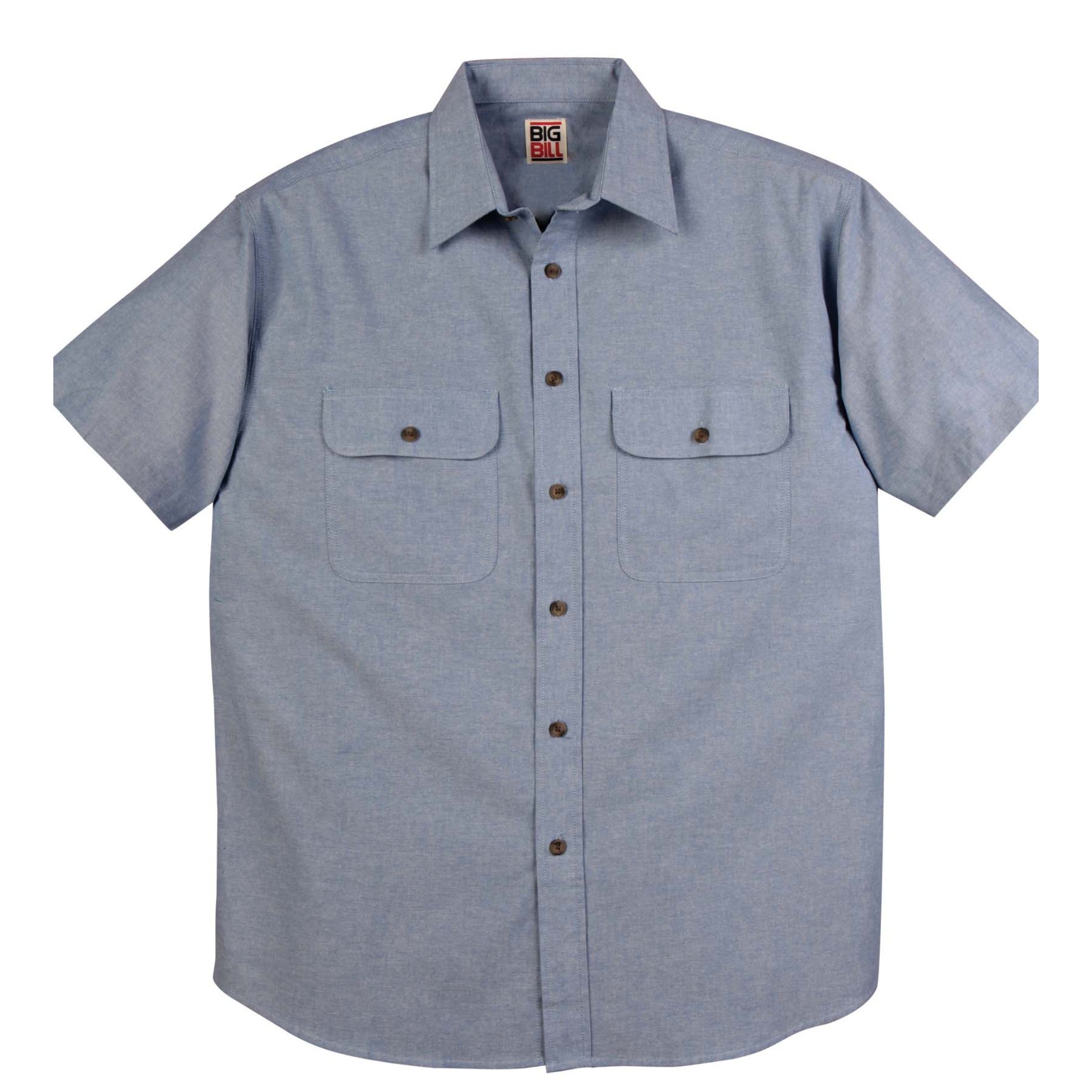 Short Sleeve Chambray Shirt