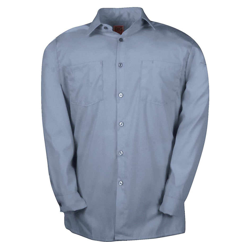 Poplin Long-Sleeve Industrial Work Shirt