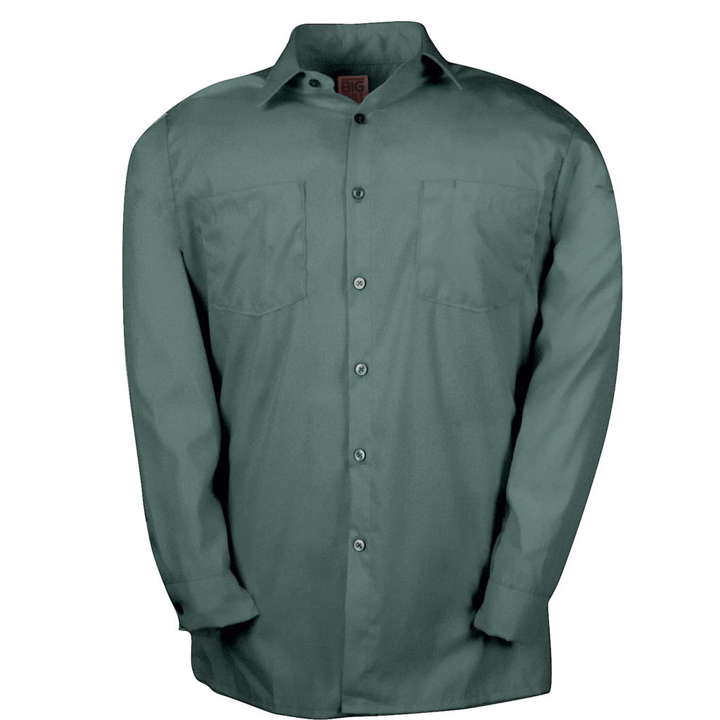 Poplin Long-Sleeve Industrial Work Shirt