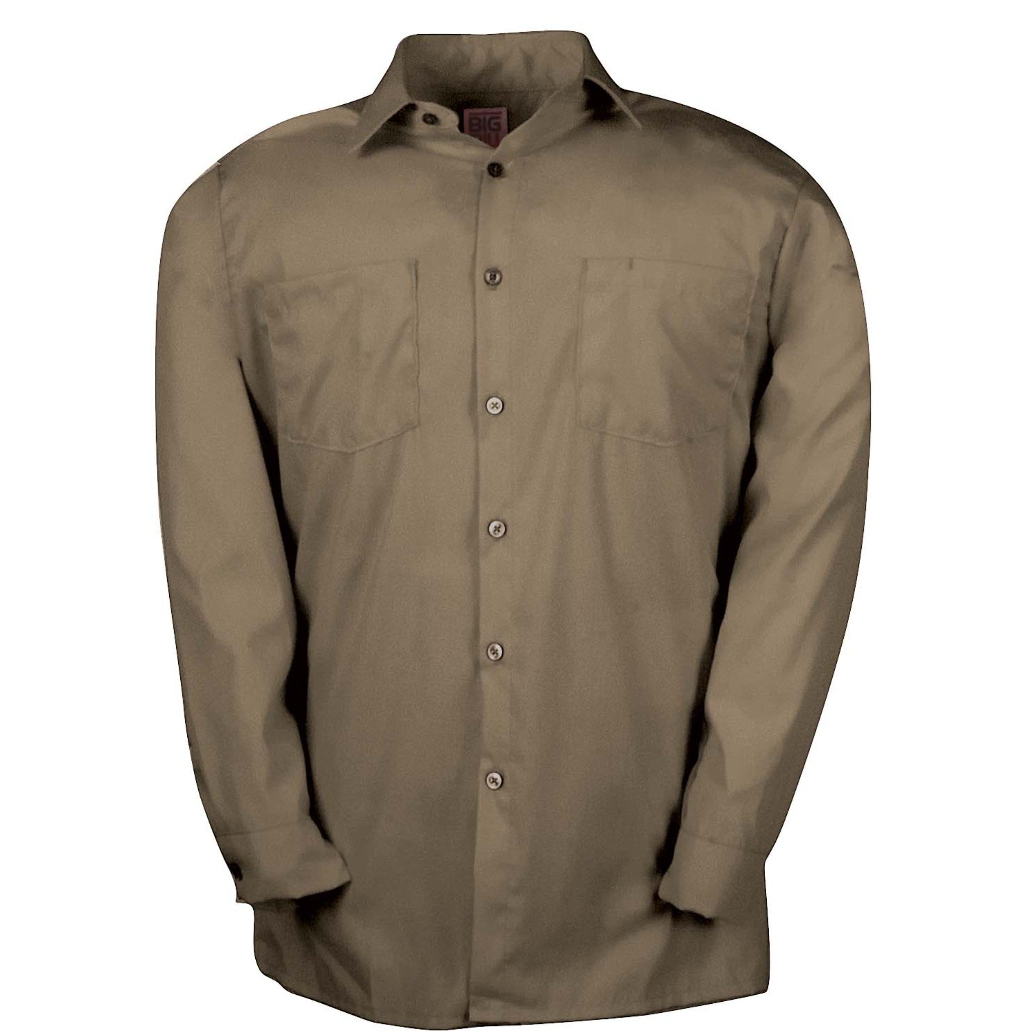 Poplin Long-Sleeve Industrial Work Shirt