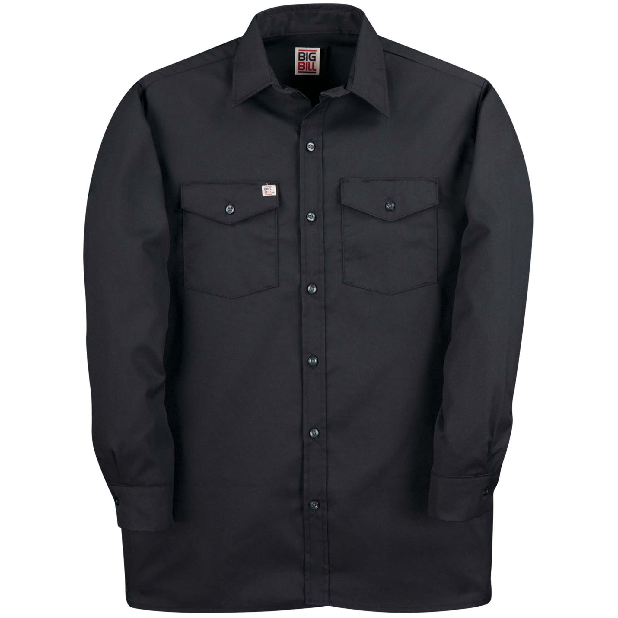 GATTS Chemise pour homme avec manche longue à boutons pressions noire - Nettoyeur NetPlus GATTS Chemise pour homme avec manche longue à boutons pressions noire - Nettoyeur NetPlus