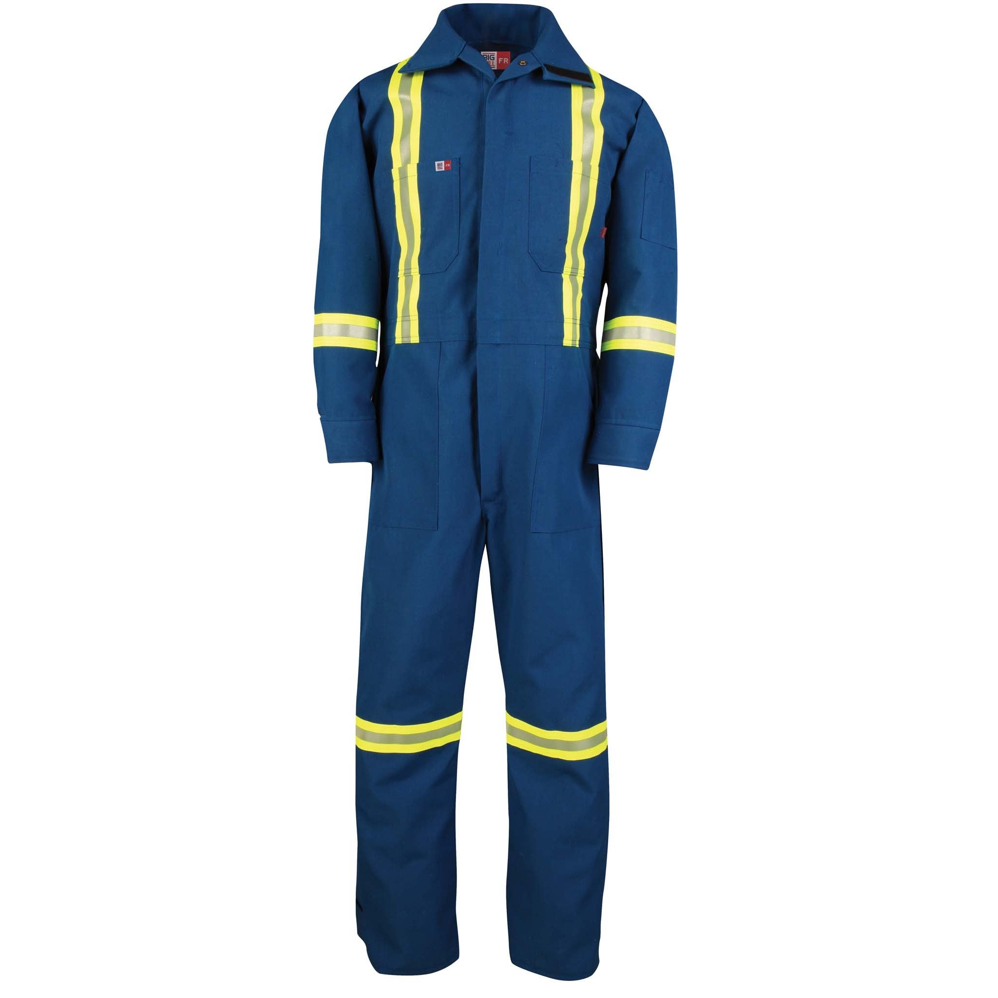 FR Coverall with Adjustable Leg Opening and Reflective Tape