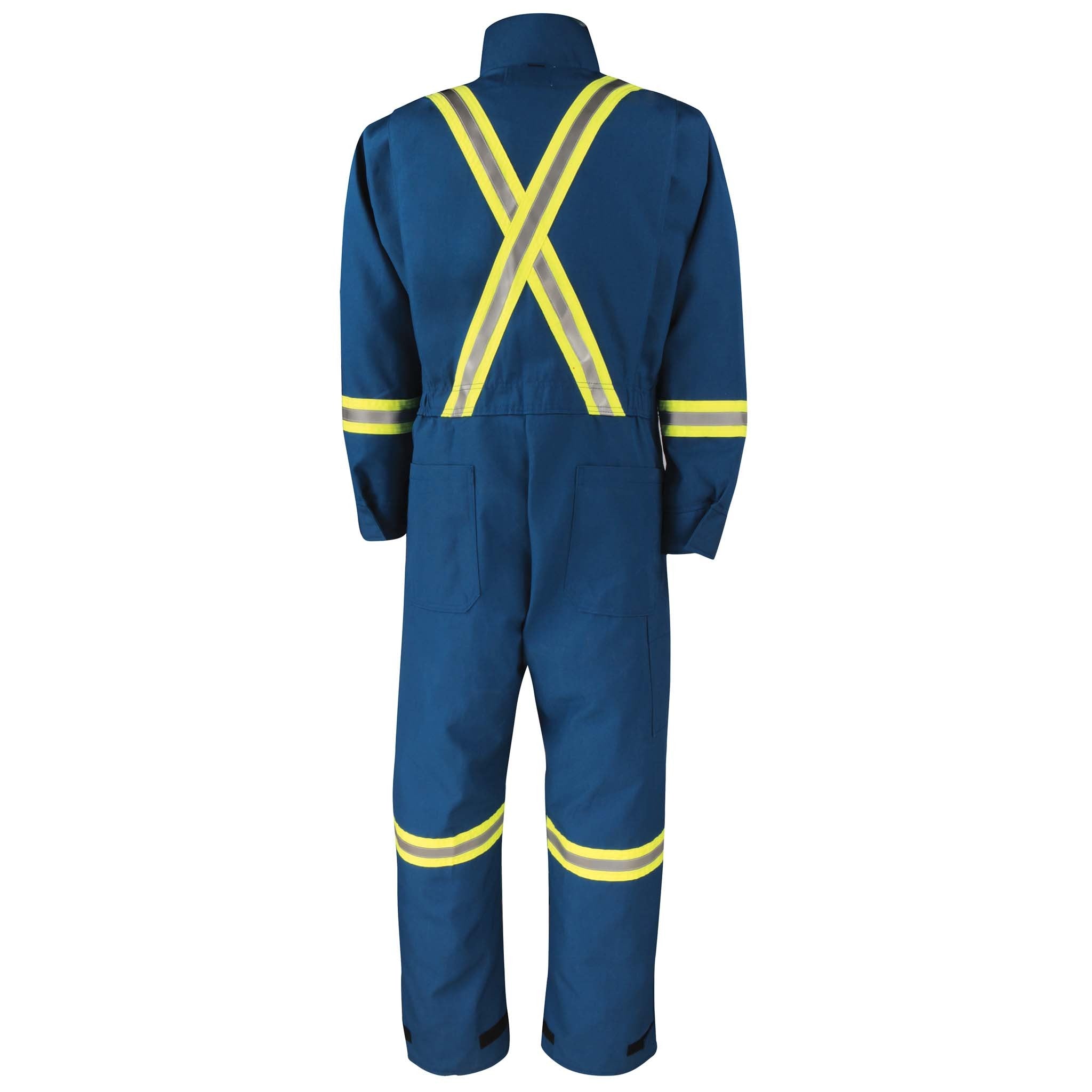 FR Coverall with Adjustable Leg Opening and Reflective Tape