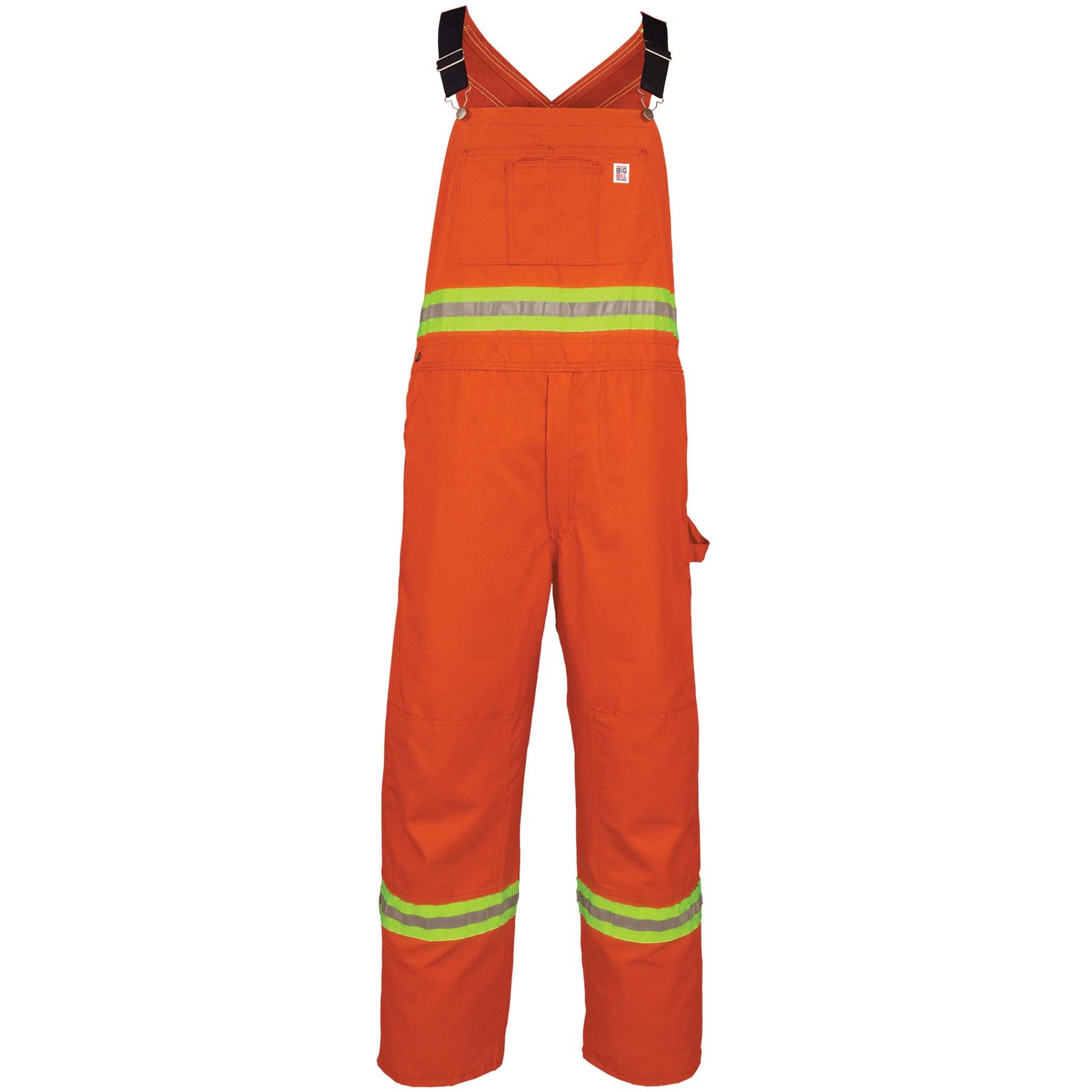 Unlined Industrial Bib Overall with Reflective Material – Big Bill