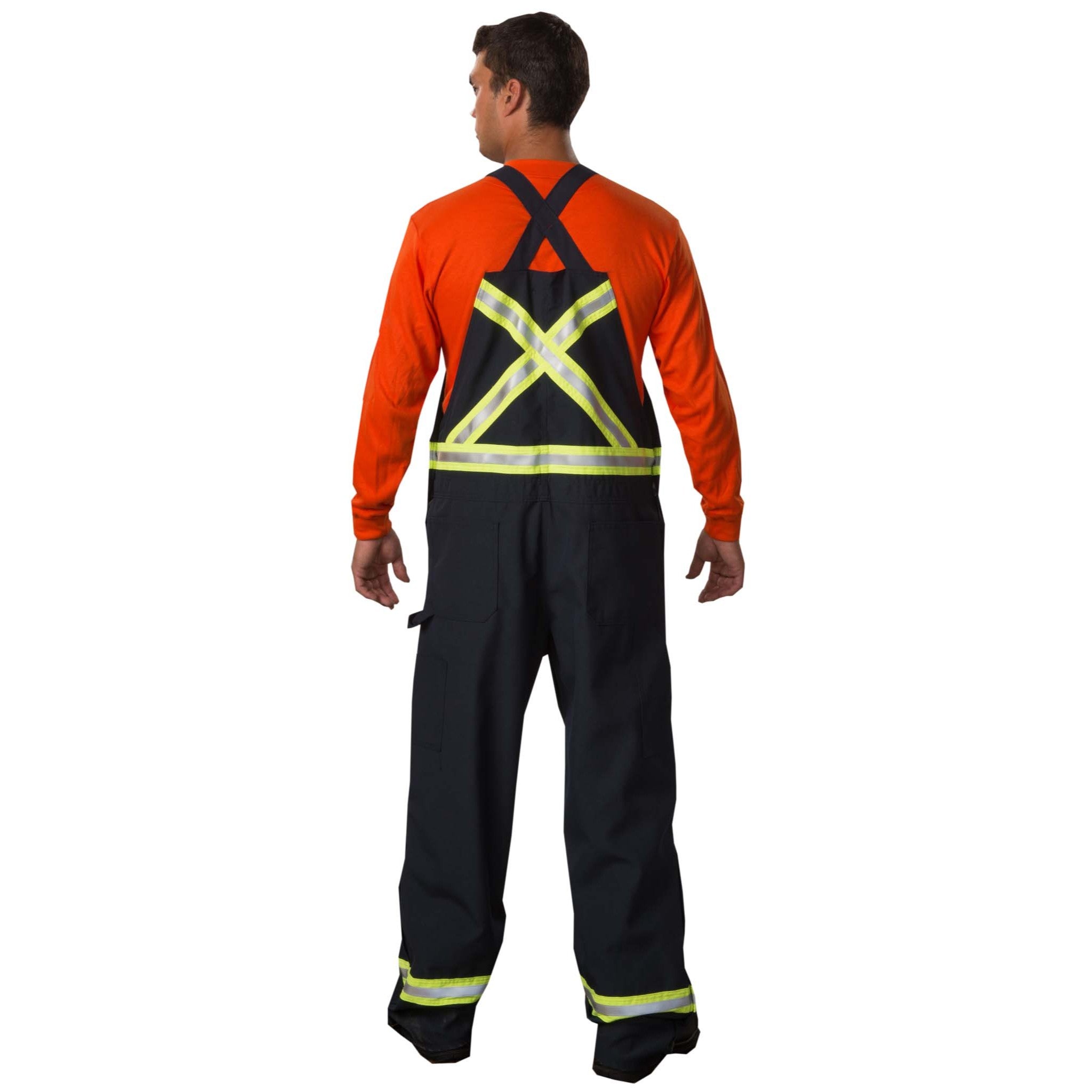 FR Unlined Bib Overall with Reflective Tape