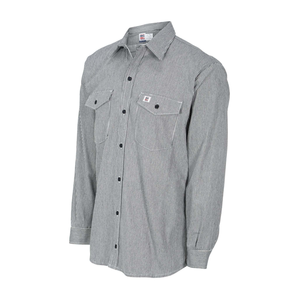 Hickory Stripe Long-Sleeve Button Shirt