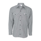 Hickory Stripe Long-Sleeve Button Shirt