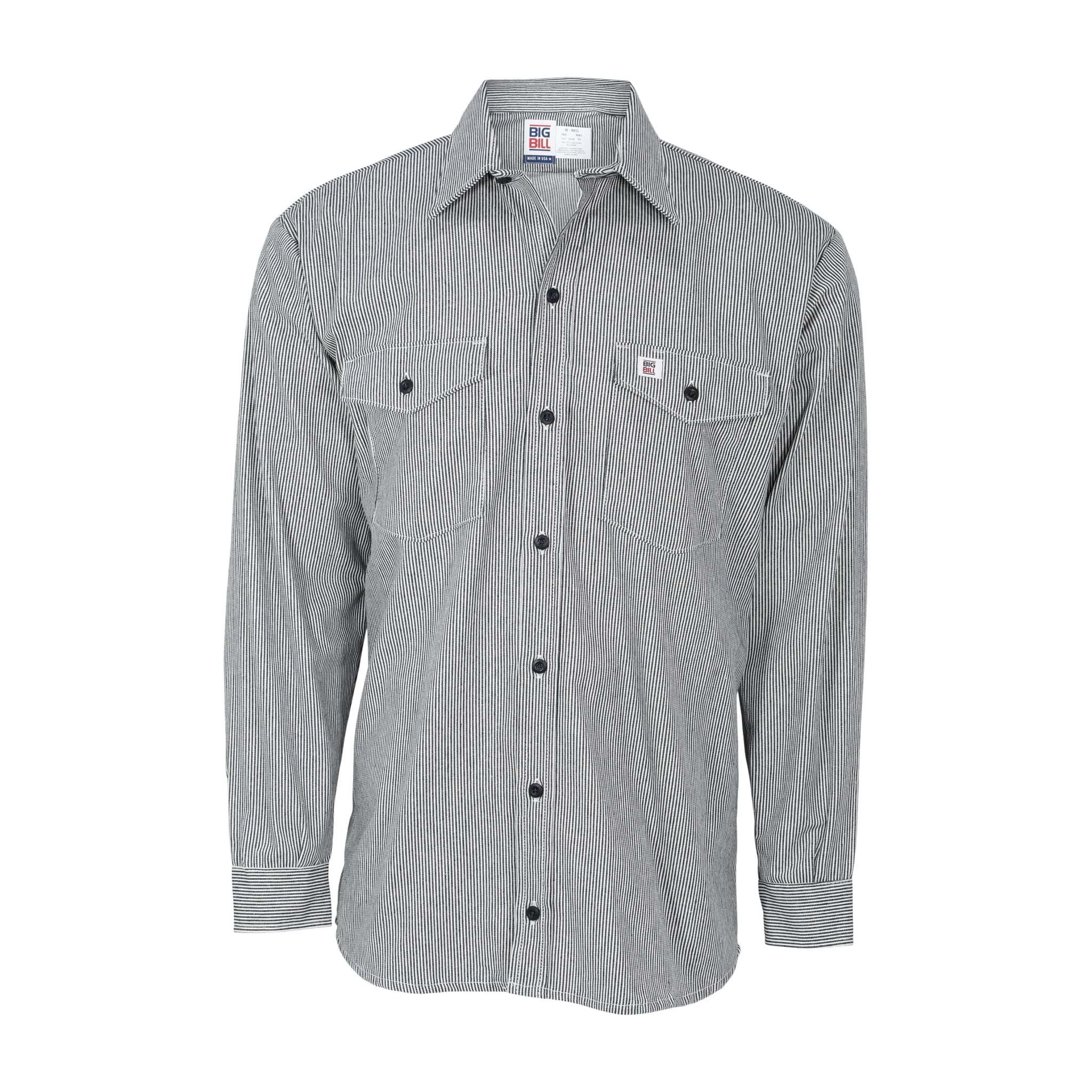 Hickory Stripe Long-Sleeve Button Shirt
