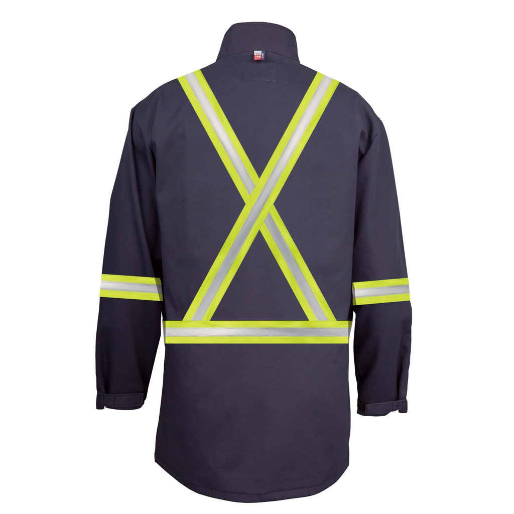 FR Unlined Welder’s Work Coat with Reflective Tape