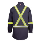 FR Unlined Welder’s Work Coat with Reflective Tape