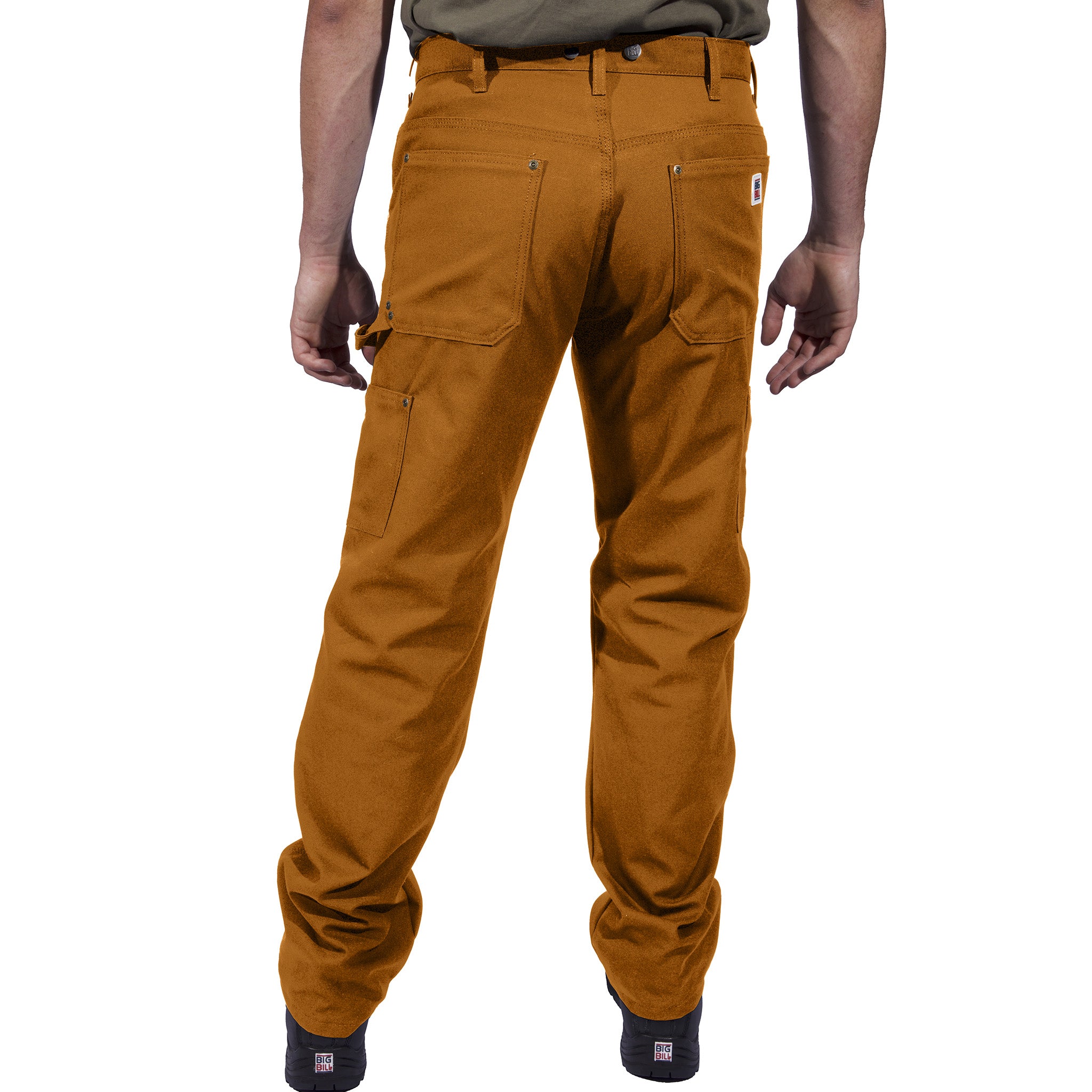 Relaxed Fit Duck Canvas Jeans with Double Reinforced Knee – Big Bill