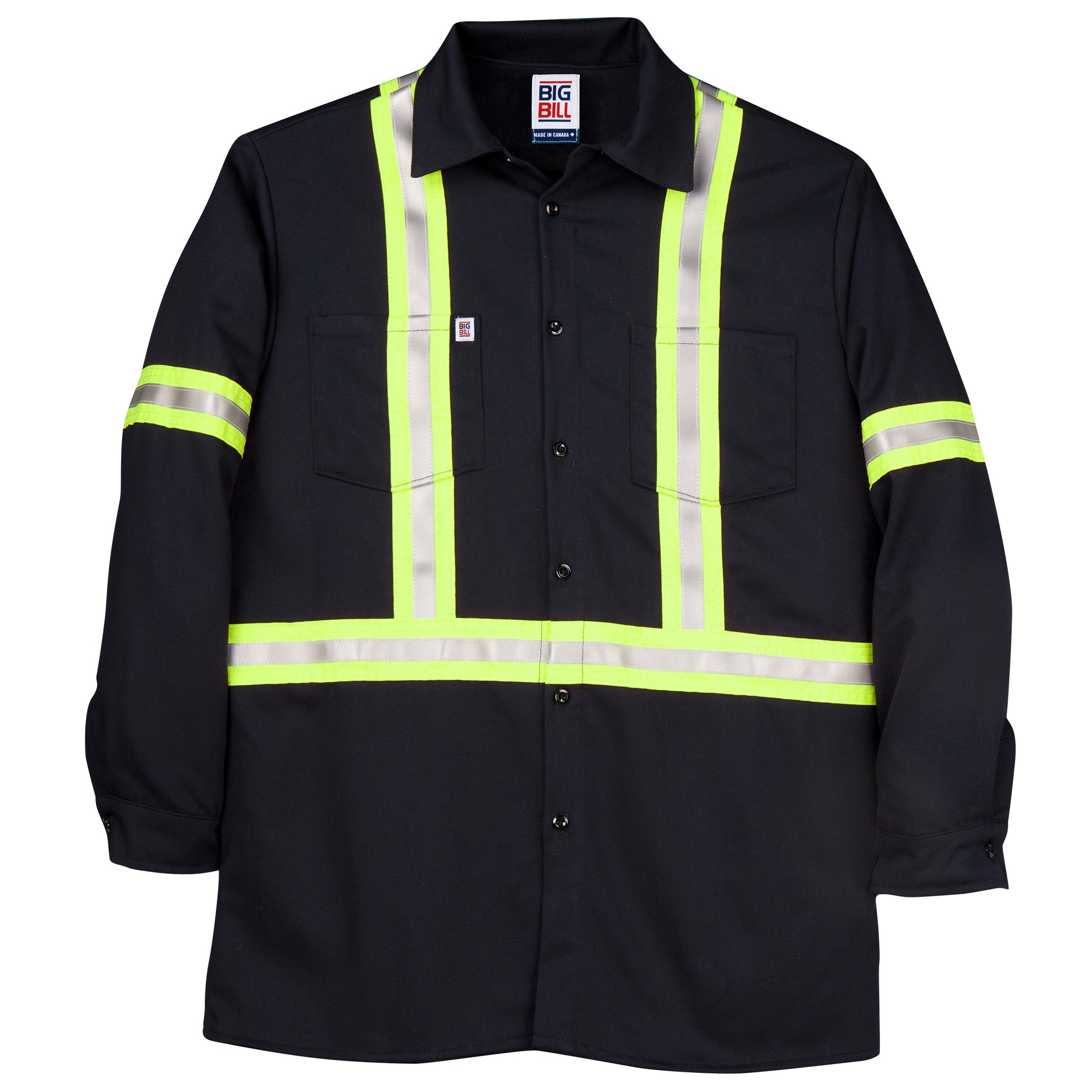 Industrial Work Shirt with Reflective Tape