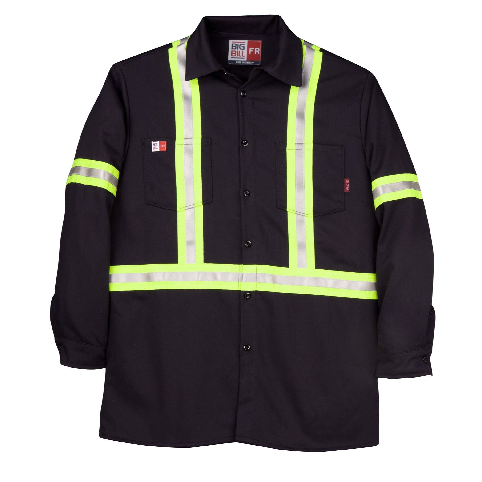 FR Industrial Work Shirt with Reflective Tape