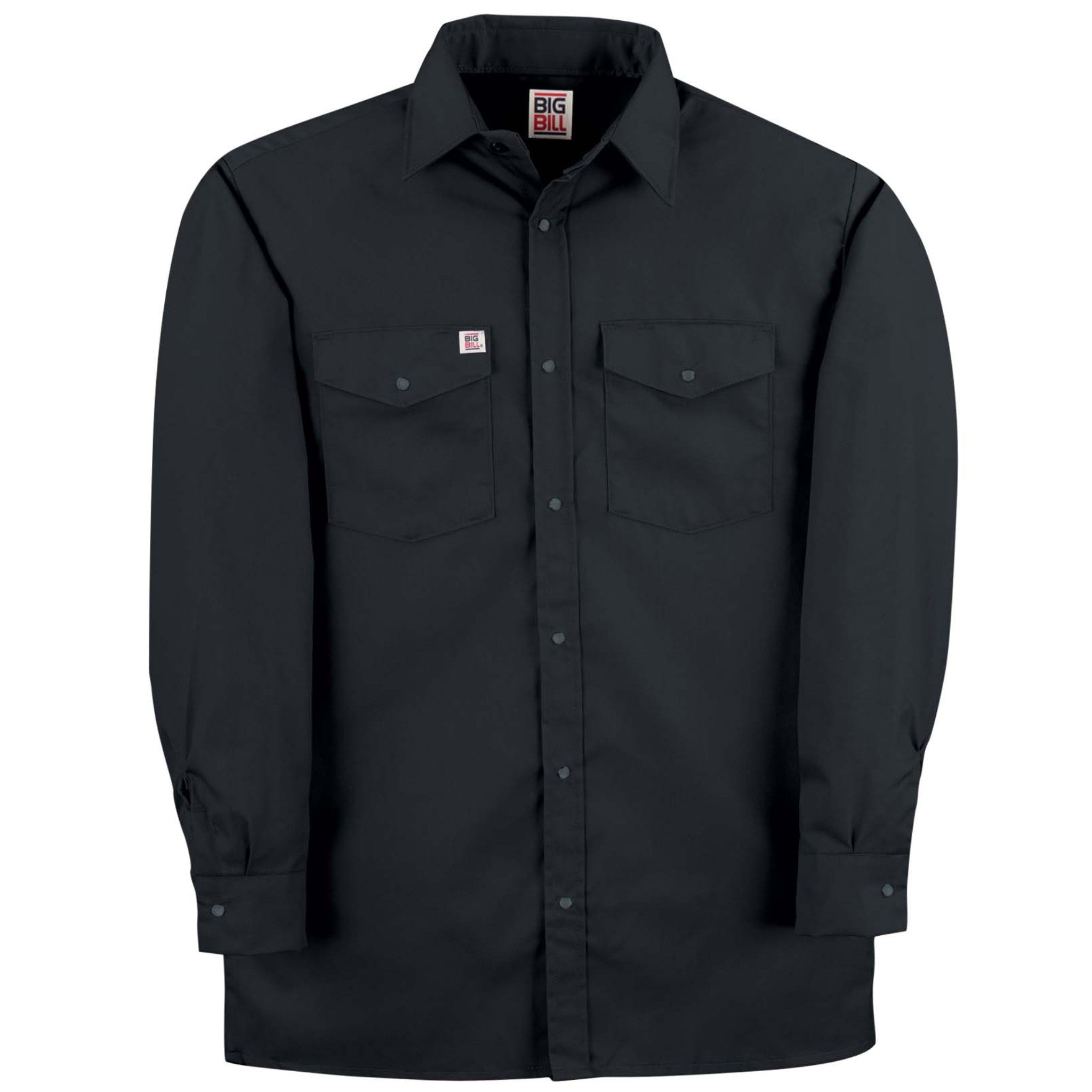 Premium Long-Sleeve Snap Front Work Shirt