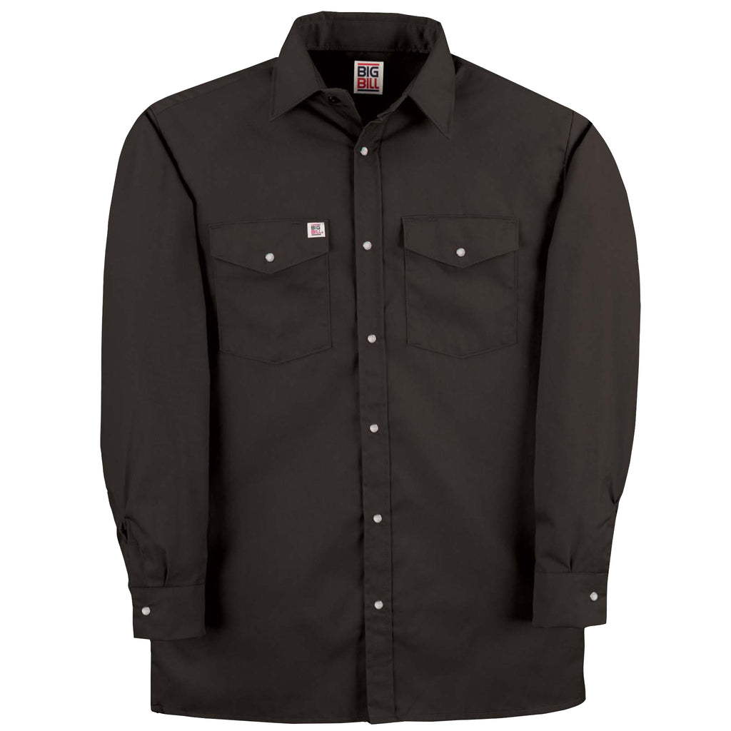 Premium Long-Sleeve Snap Front Work Shirt