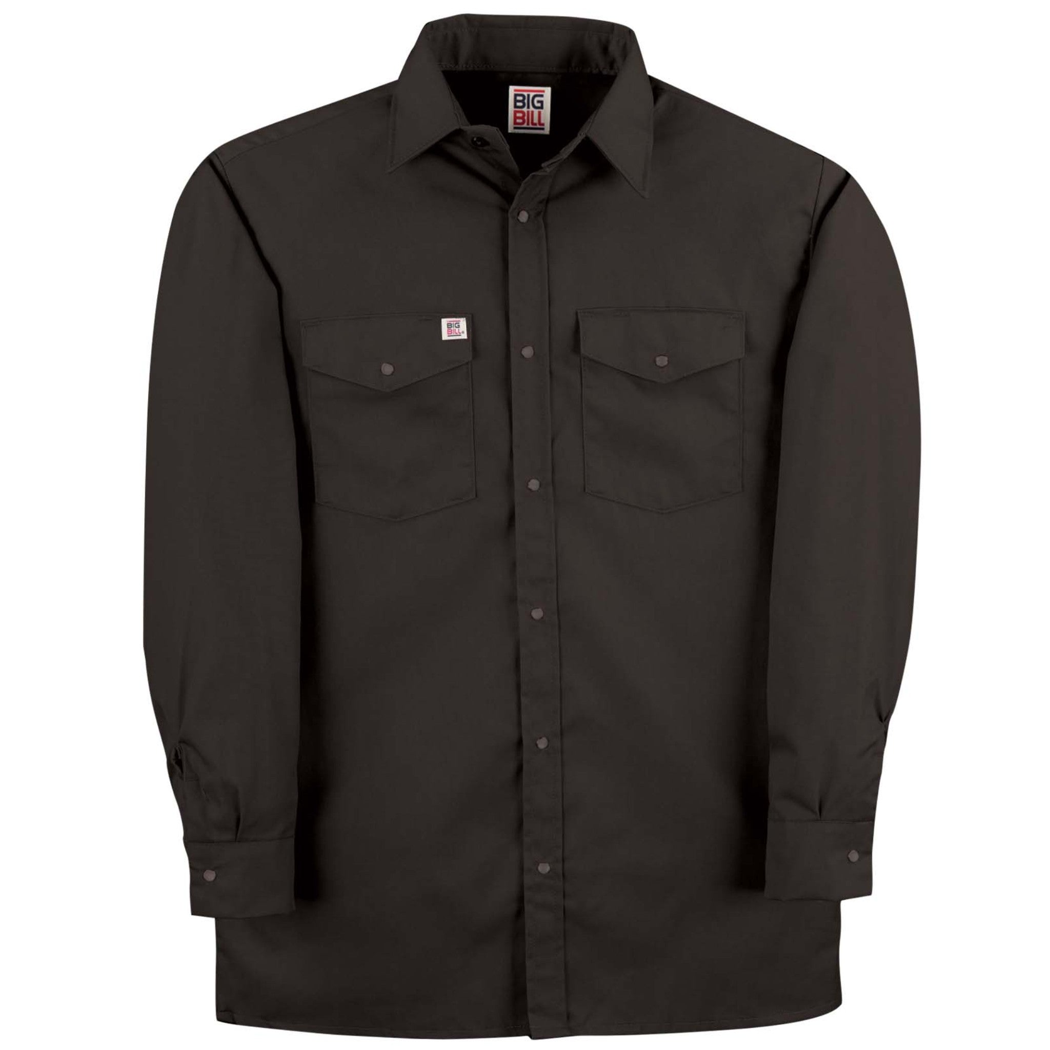 Premium Long-Sleeve Snap Front Work Shirt