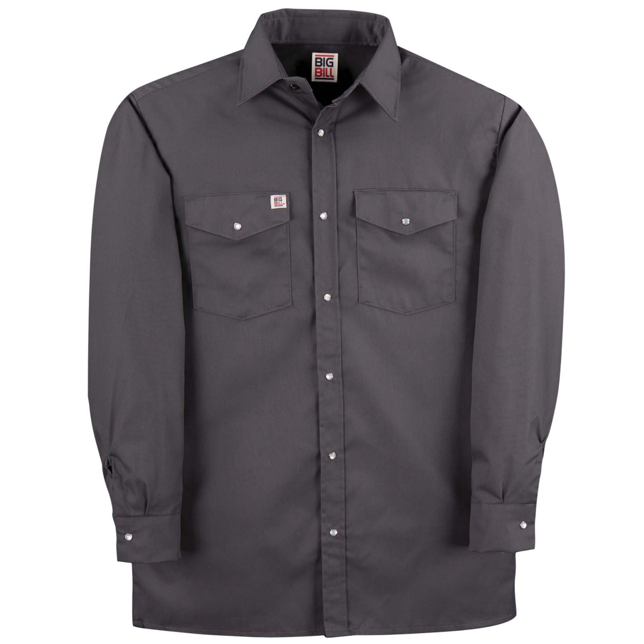Premium Long-Sleeve Snap Front Work Shirt