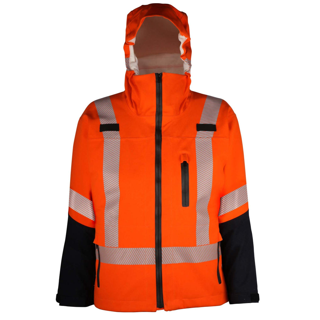 Waterproof FR Rain Jacket with Reflective Tape