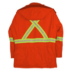 Insulated Duck Canvas Parka with Reflective Tape