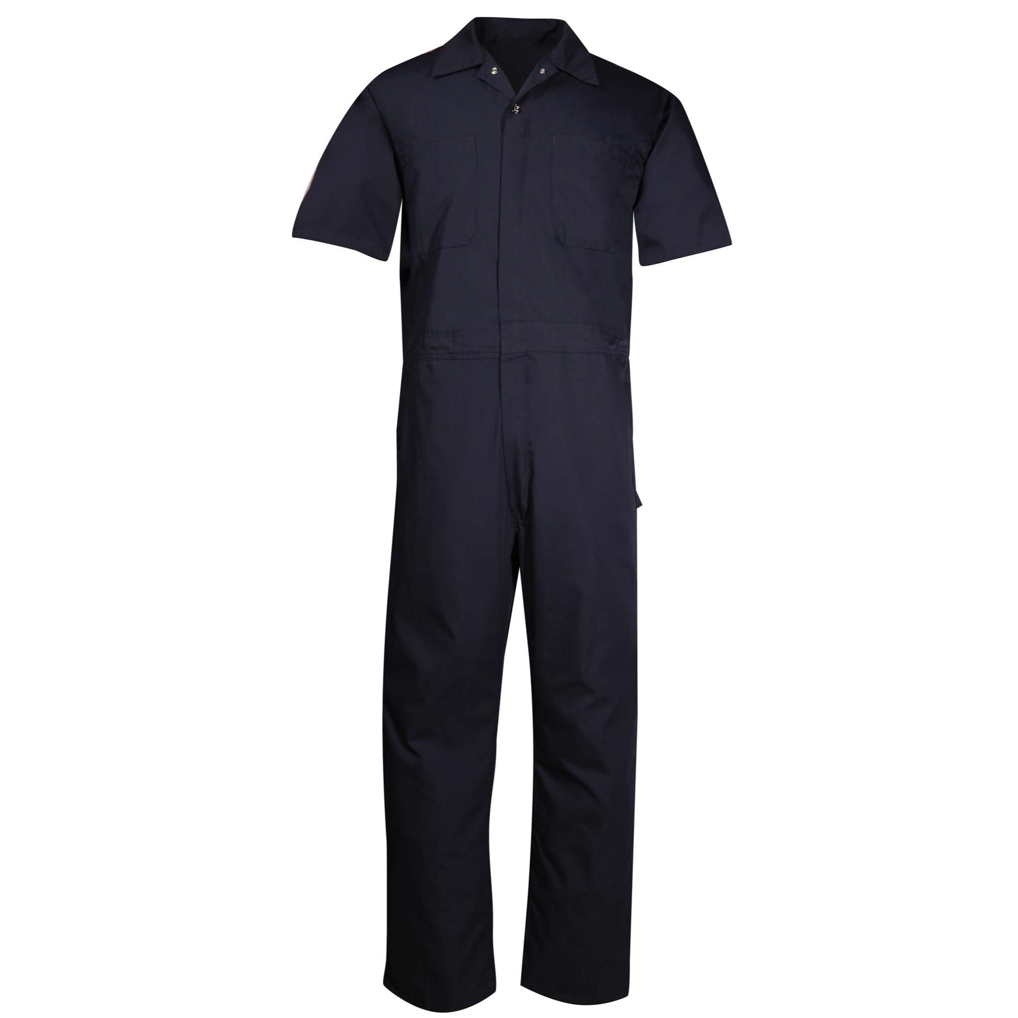 SUPER BIGFLAT SHORT-SLEEVET ネイビー/ブラック Lightweight Poplin Short-Sleeve Work Coverall – Big Bill