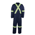 100% Cotton Industrial Work Coverall with Reflective Tape