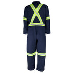 Premium High-Visibility Work Coverall with 360° Reflective Tape
