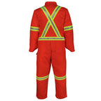 Premium High-Visibility Work Coverall with 360° Reflective Tape