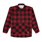 Wool Quarter-Zip Jac-Shirt