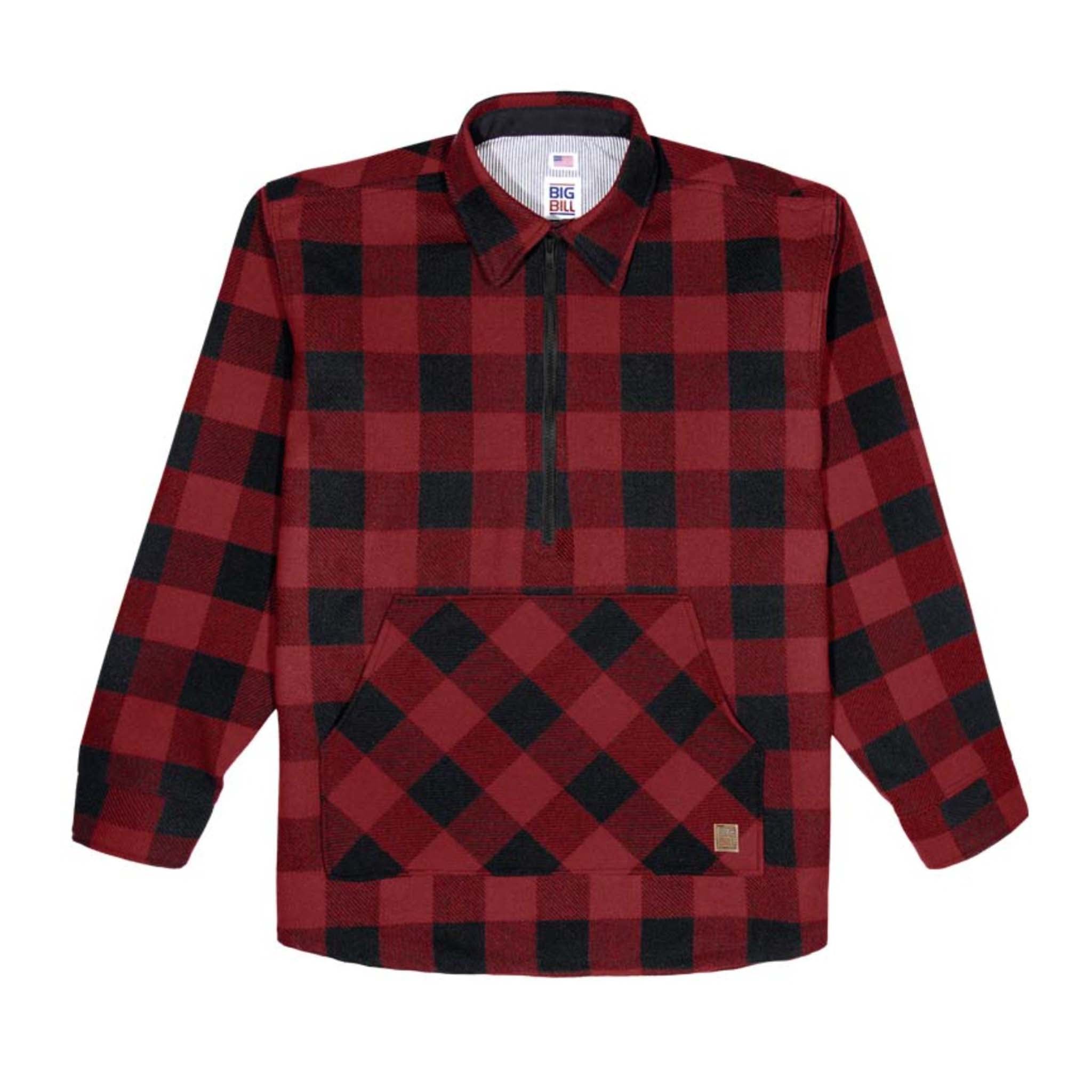 Wool Quarter-Zip Jac-Shirt