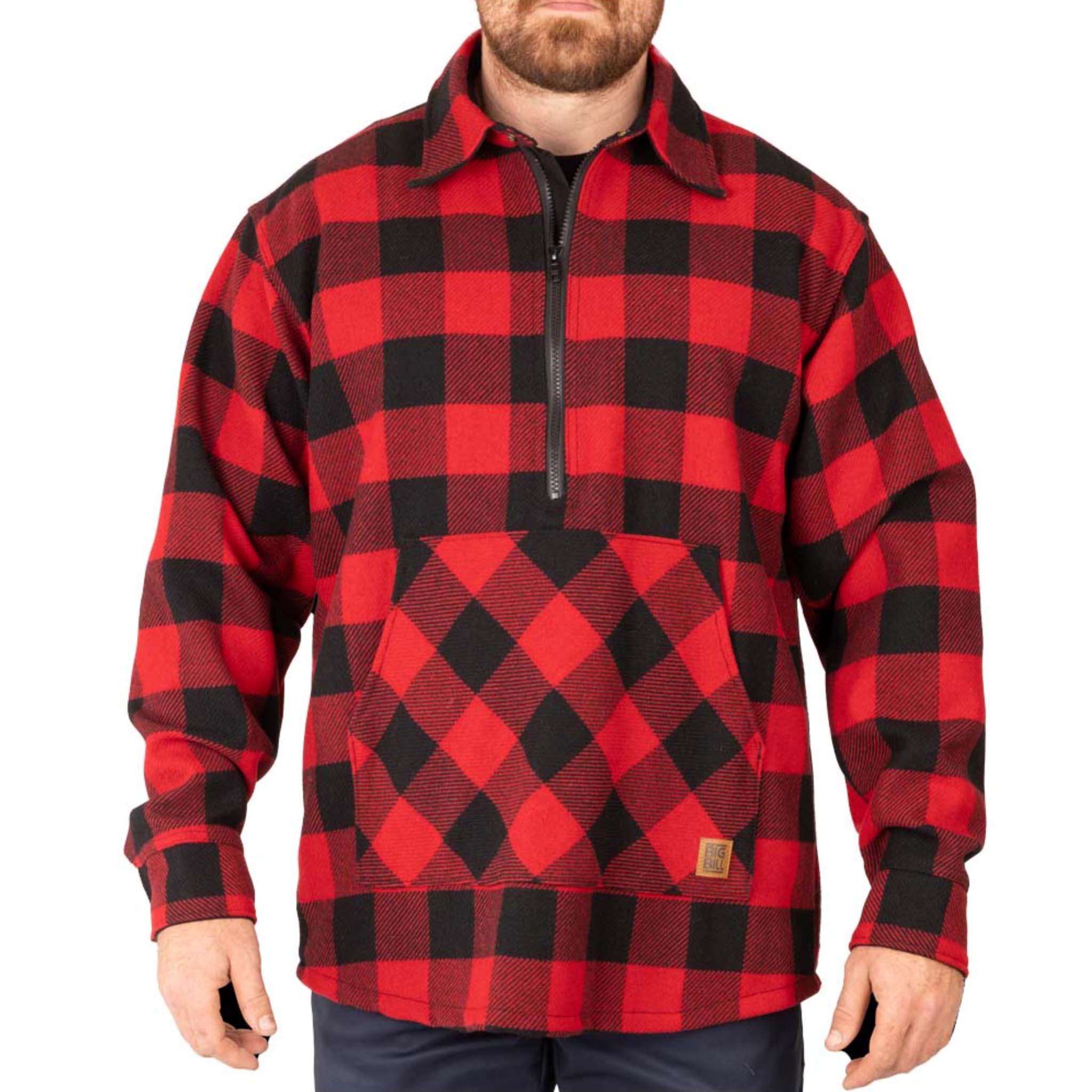 Wool Quarter-Zip Jac-Shirt