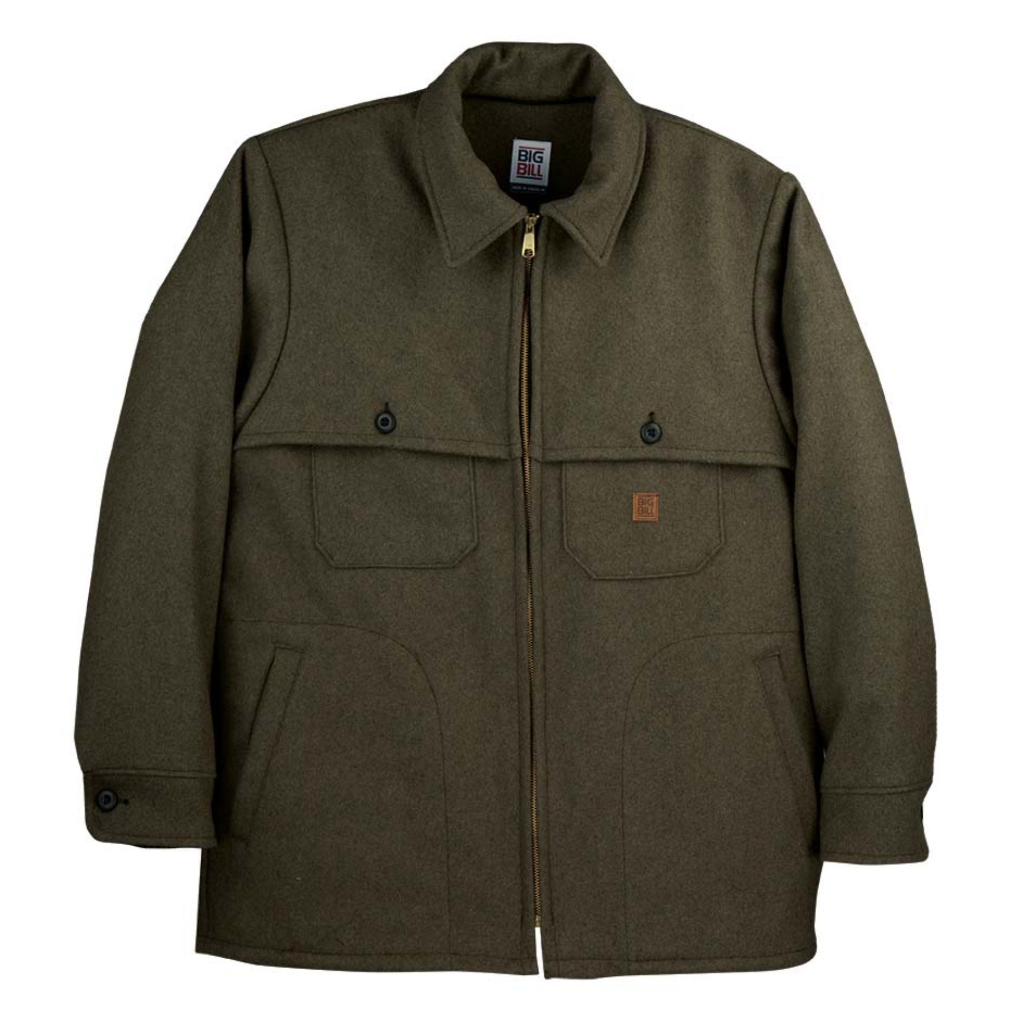 Merino Wool Zip Front Jacket