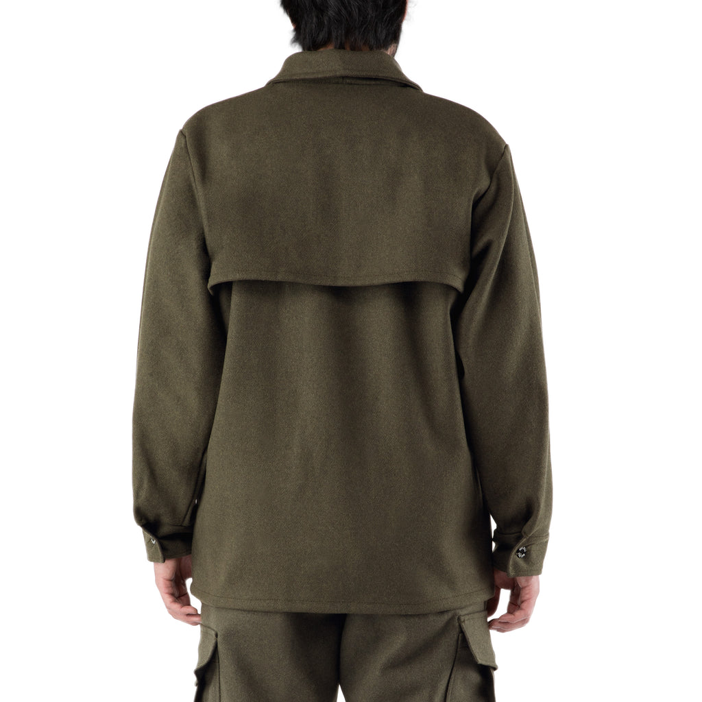 Merino Wool Zip Front Jacket