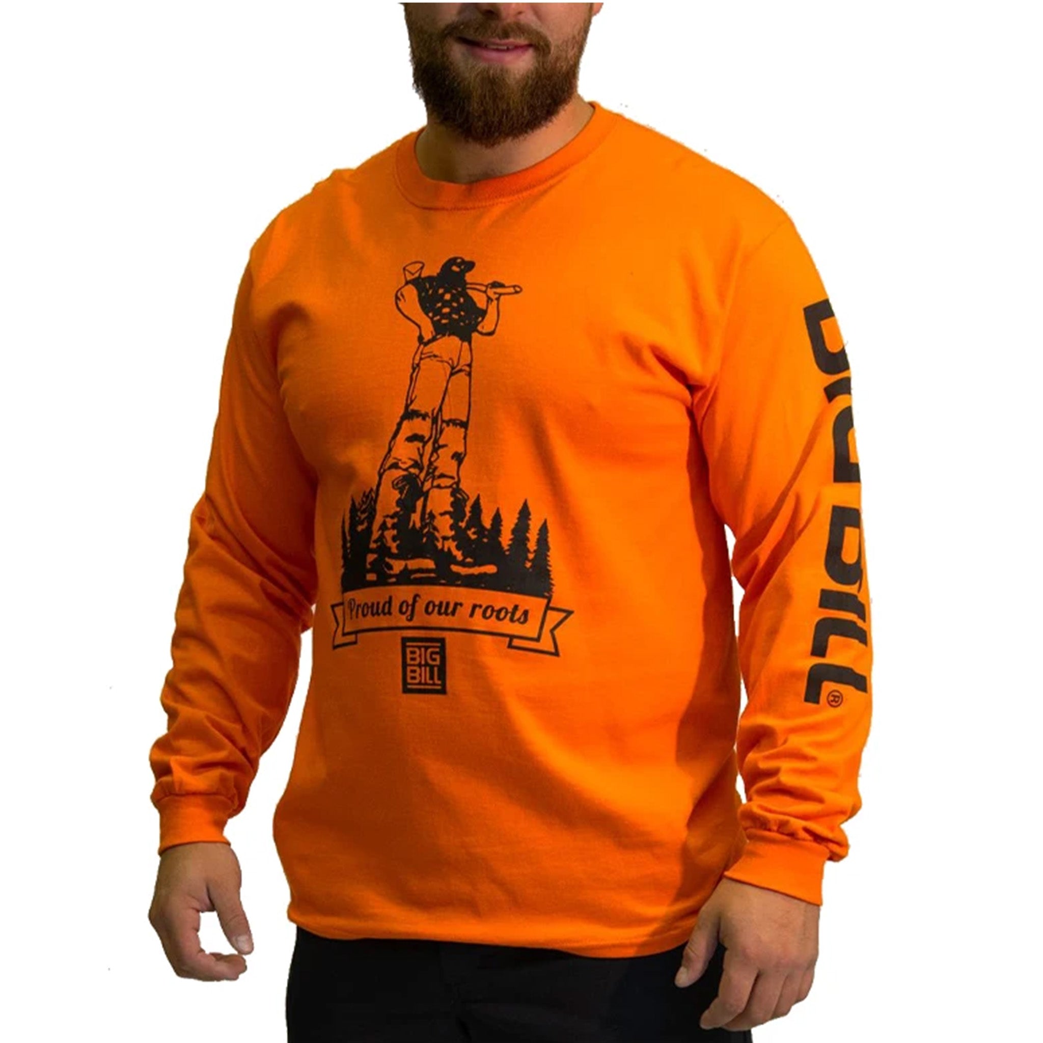 Long Sleeve Vintage Lumberjack Graphic T-Shirt