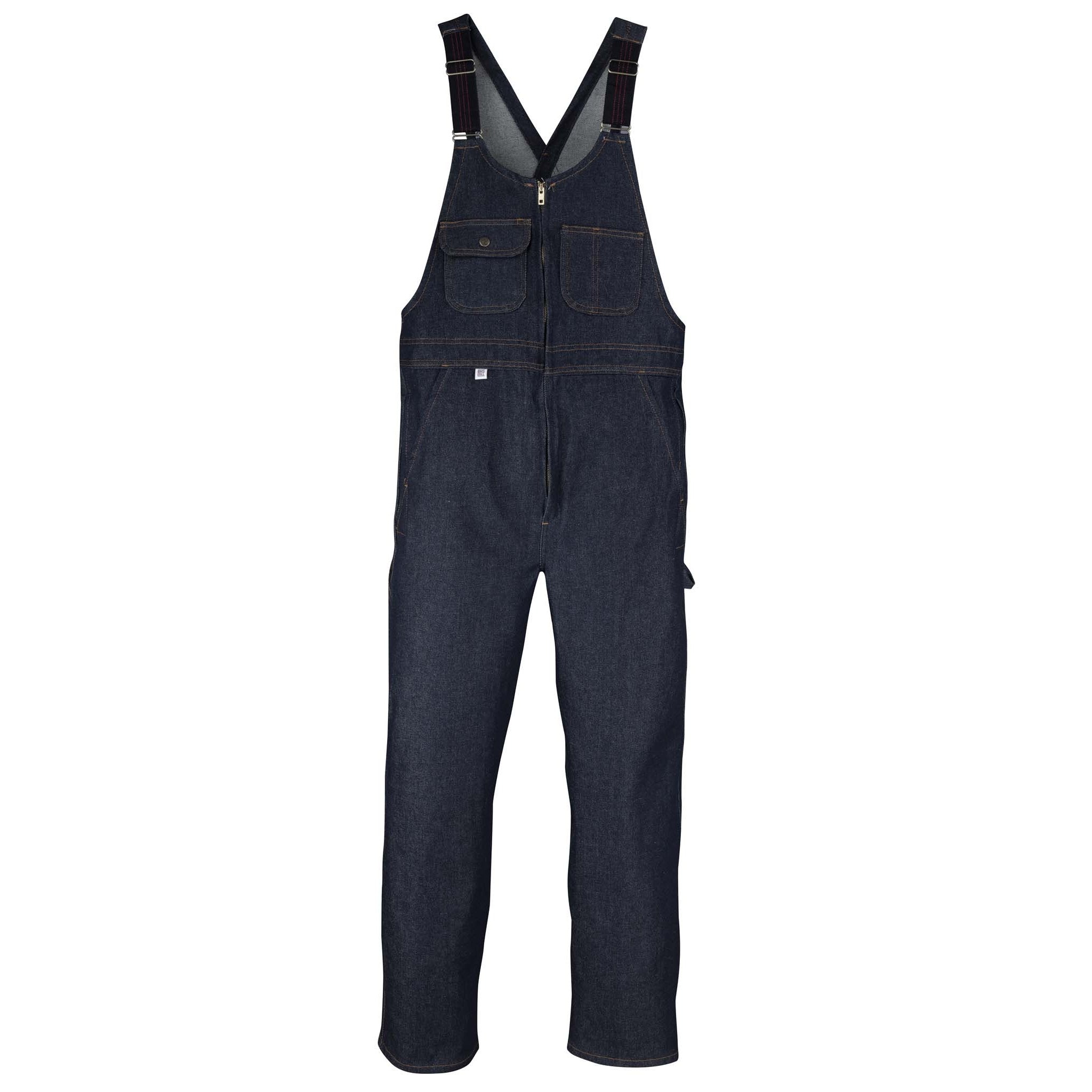 Denim Bib with Zip Front Closure – Big Bill