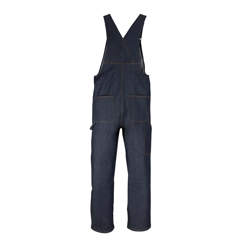 Denim Bib with Zip Front Closure