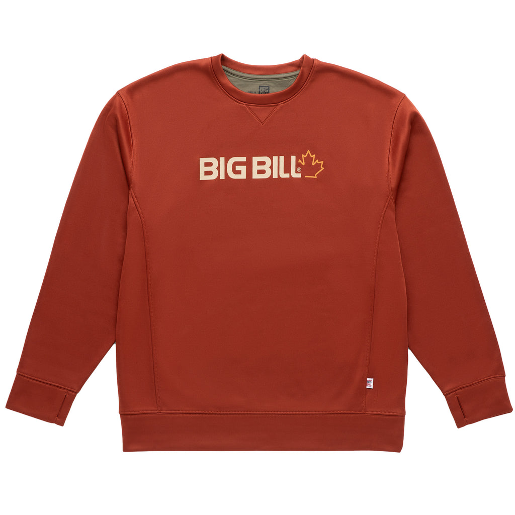 Technical Fleece Crewneck with Graphic Logo