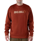 Technical Fleece Crewneck with Graphic Logo