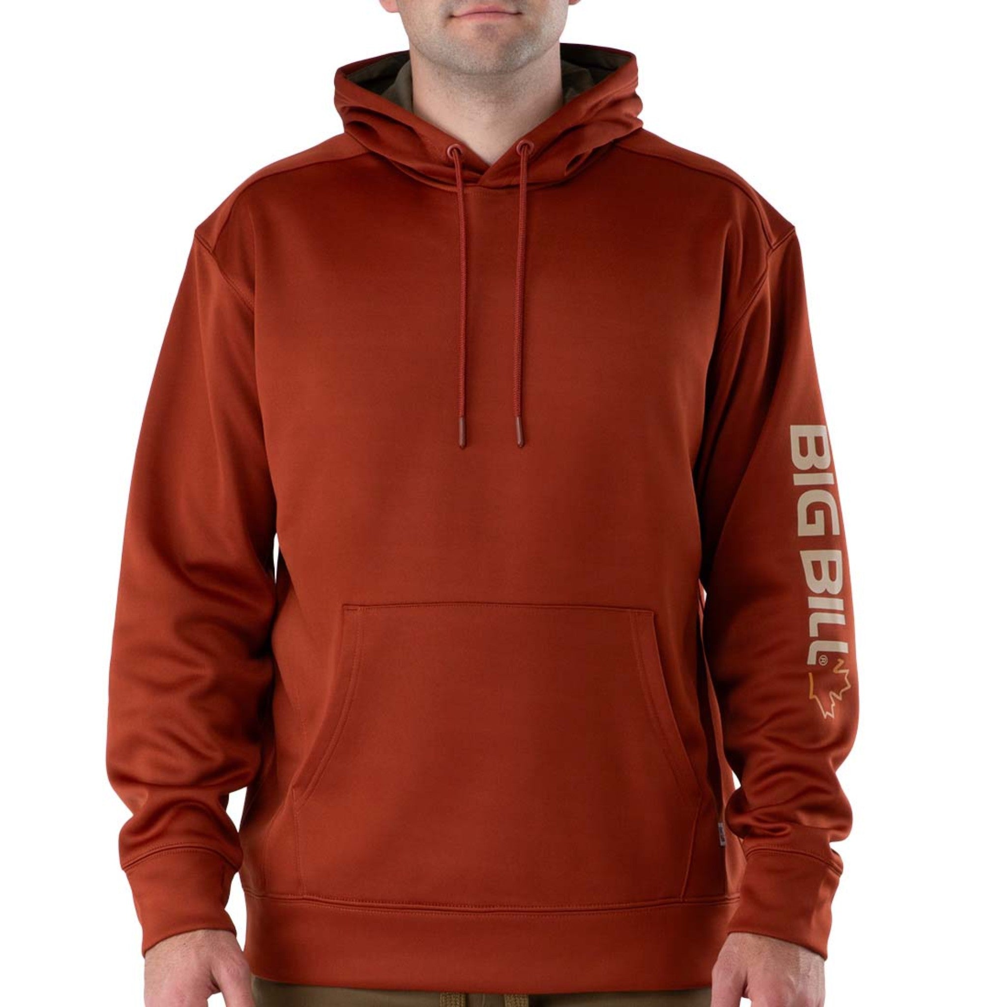 Technical Fleece Pullover Hoodie with graphic logo