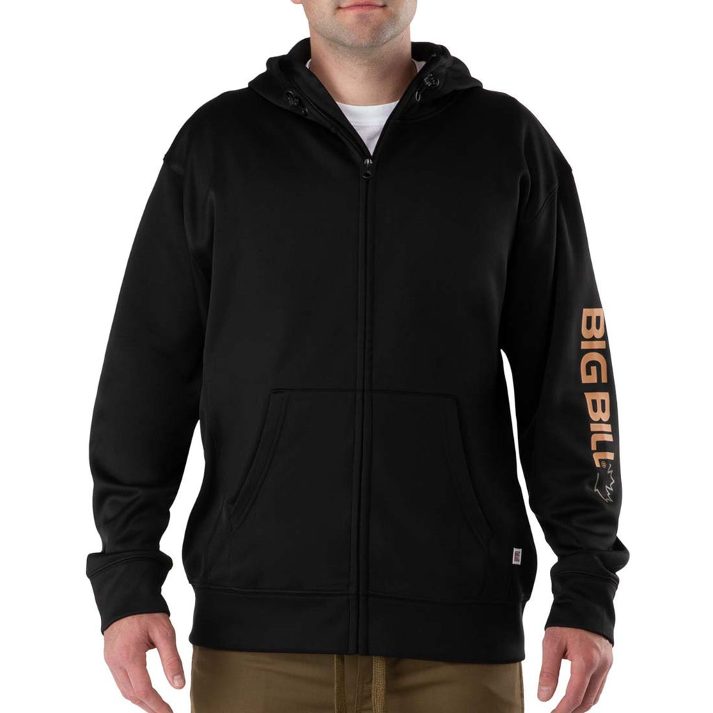Technical Fleece Full-Zip Hoodie with Graphic Logo
